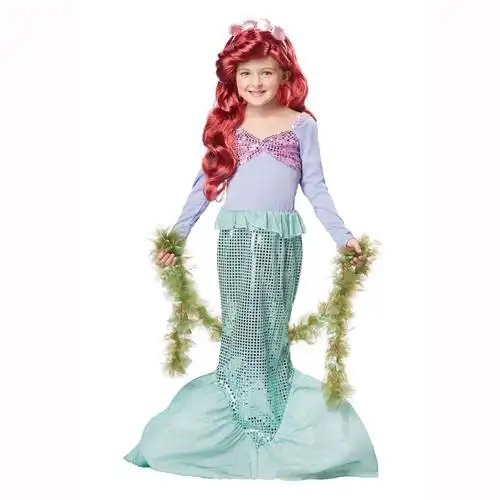 欧美鱼尾巴裙幻彩美人鱼裙演出服装表演服装角色扮演服 cosplay服