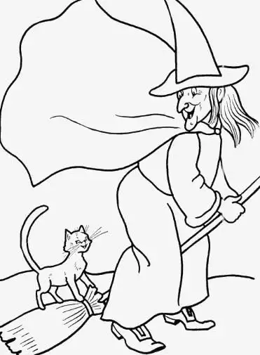 手绘/卡通 卡通元素 > 巫婆黑色线条 收藏 [声明] 觅元素所有素材为