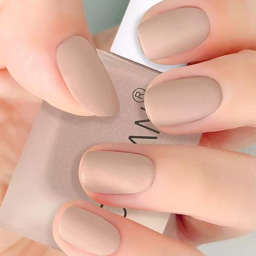 速干爆款磨砂指甲油法式黄皮肤哑光雾面气质高档免烤美甲持久快干