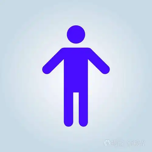 人类男性标志图标. 人的象征. 男厕所. 平的风格. 每股收益10.