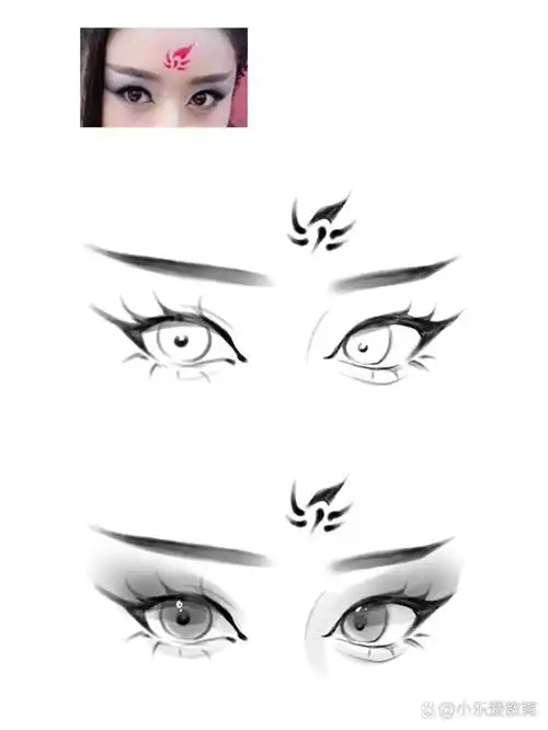 绘画教程‖古风女主眼睛画法98