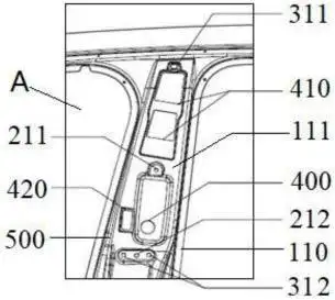 一种汽车的b柱结构及汽车