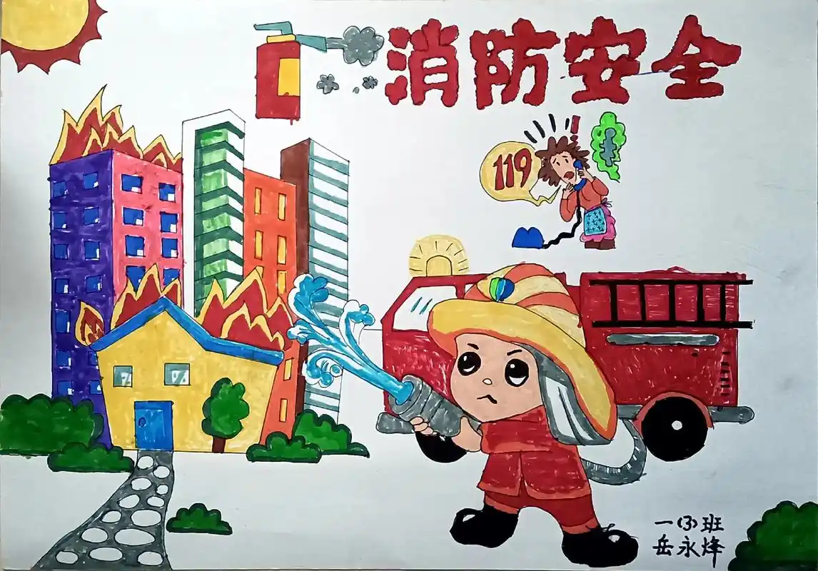 小学生手抄报 #消防安全 #消防安全手抄报 #119消防宣 - 抖音