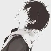 漫画头像男生帅气侧脸黑白简笔_微信头像图片大全