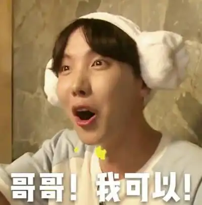 防弹少年团 表情包 郑号锡 j-hope(出处:vice-jk)