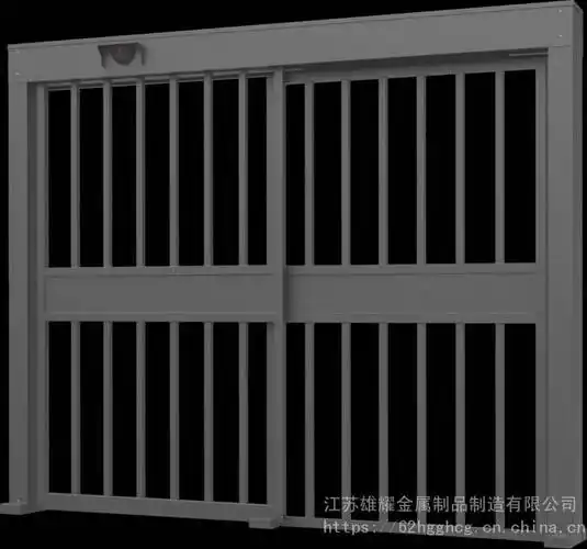 识别带考勤记录刷卡进出栅栏门小区门禁自动门镀锌钢双开门双通道广告