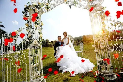 浪漫婚礼现场拍摄