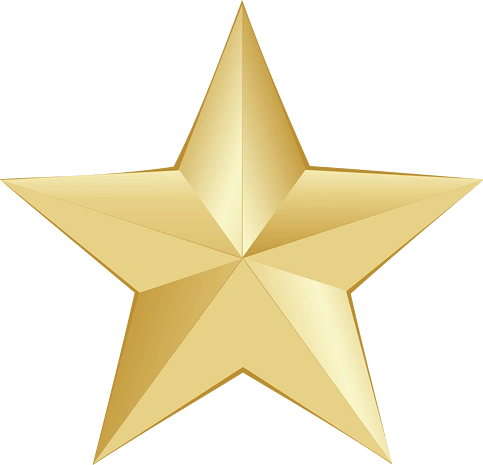 卡通星星彩色五角星海报png素材