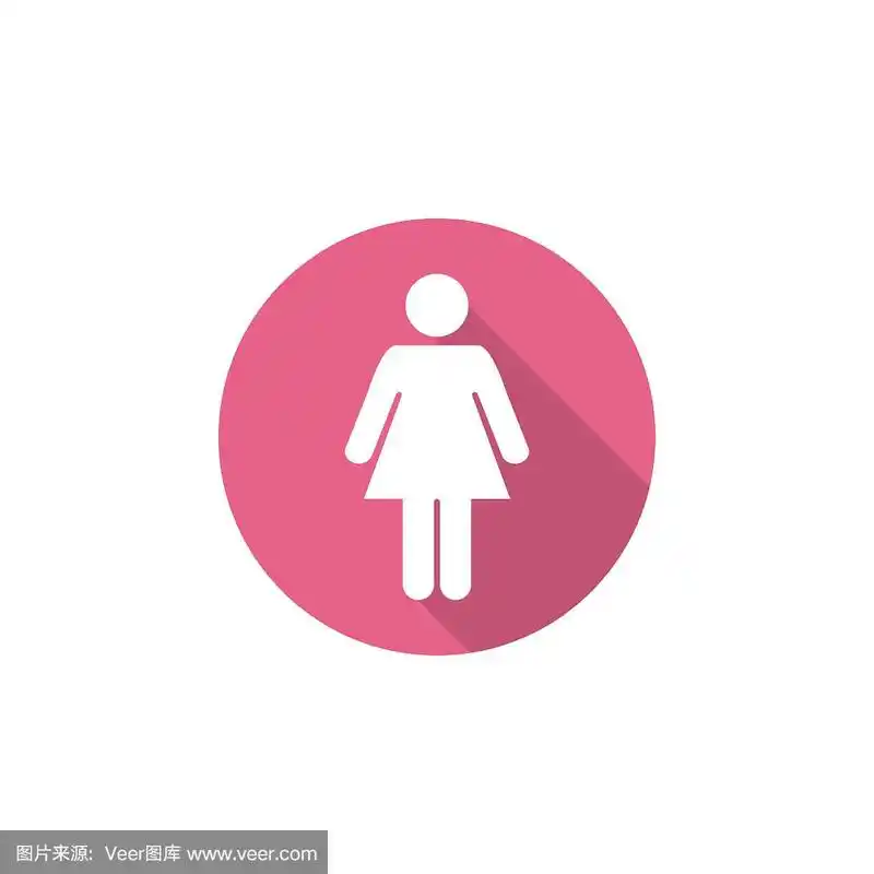女性性别图标图形设计矢量模板