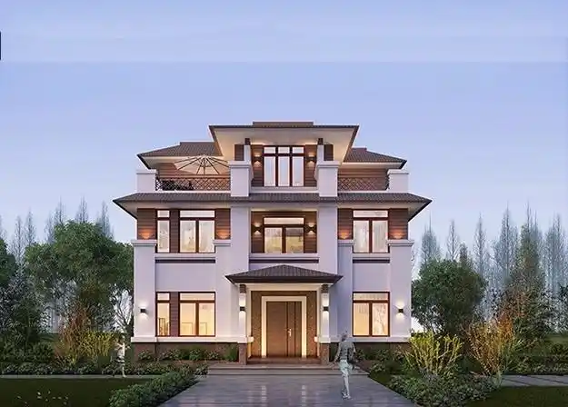 三层七室三厅三卫典雅中式别墅图纸