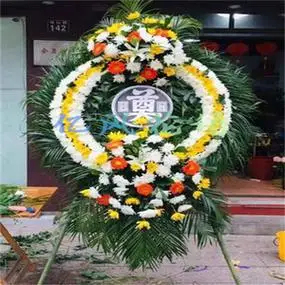 北京朝阳区丰台区海淀区同城鲜花店祭奠白事花圈丧事菊花篮殡仪馆