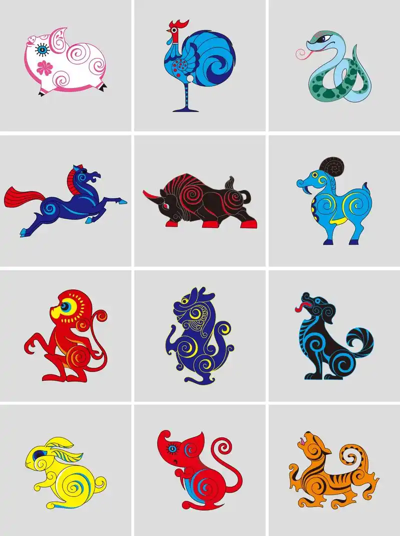 十二生肖图案创作