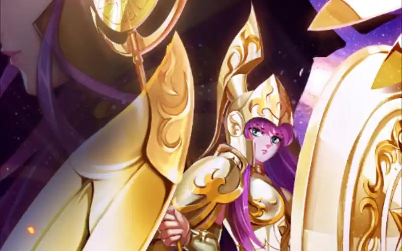 战斗女神圣衣雅典娜实装,立绘有点好看.圣斗士星矢·正义传说.