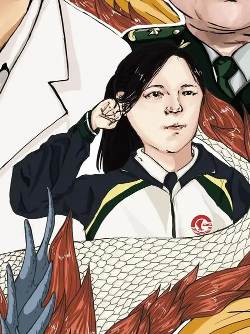 战疫必胜塘沽一中初三学生手绘海报为疫情加油