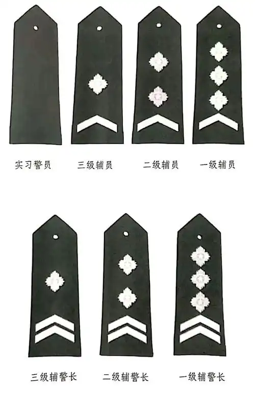 辅警制服肩章级别图辅警警衔图辅警服装和正式警服区别