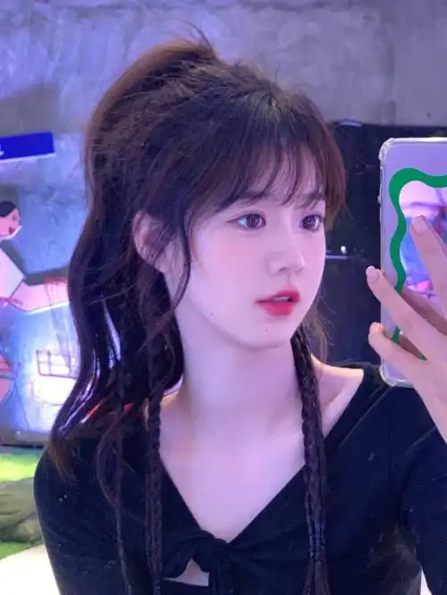 半扎高马尾真的又甜又酷诶