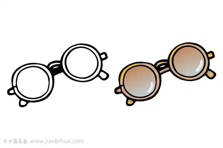 儿童画画太阳镜简笔画图片大全