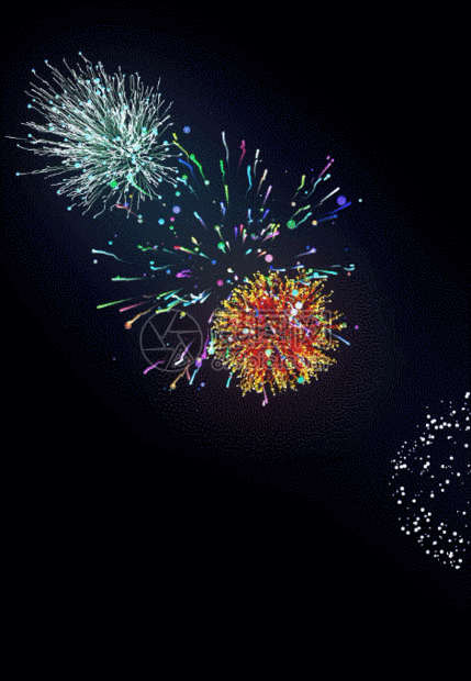 烟花盛开放射状h5动态背景