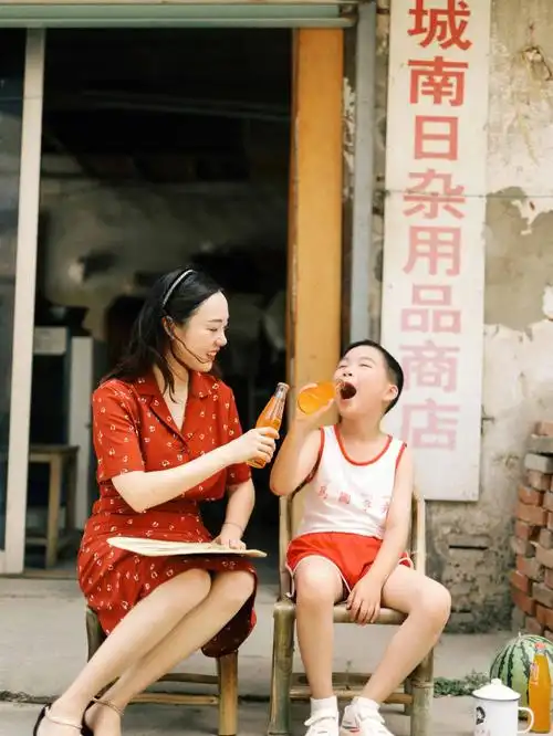 90年代的复古亲子写真童年的回忆都在此