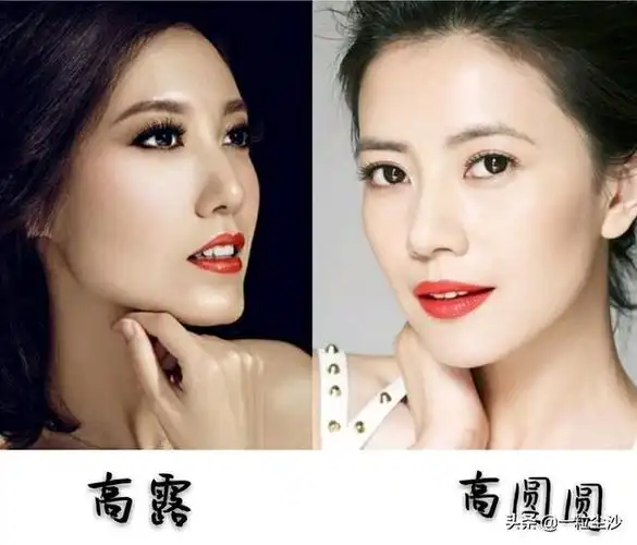 高露和高圆圆成熟有女人味,她们不仅长的像,有同样的女性美之外,气质