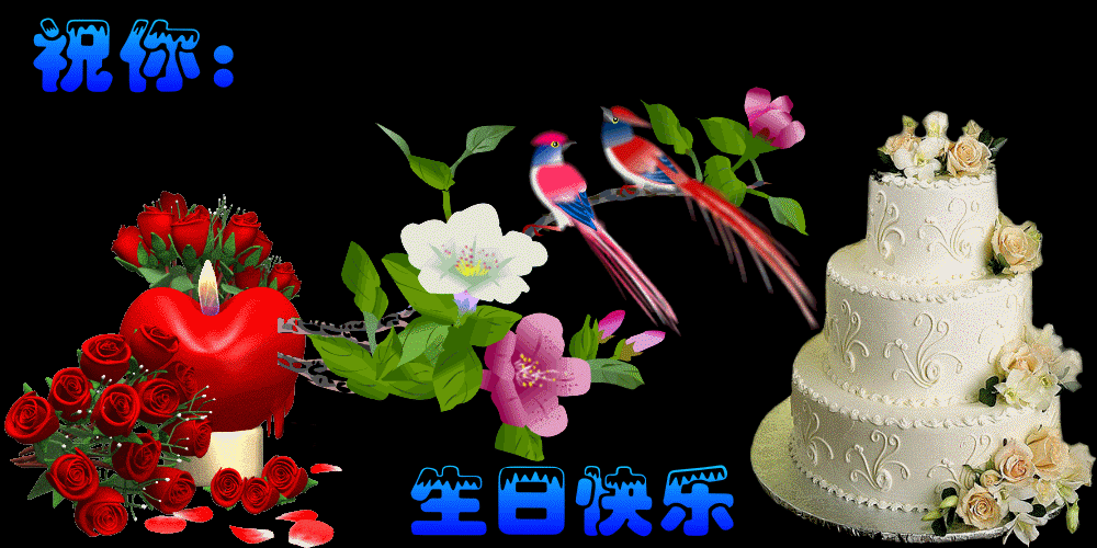 祝美女君子兰生日快乐!