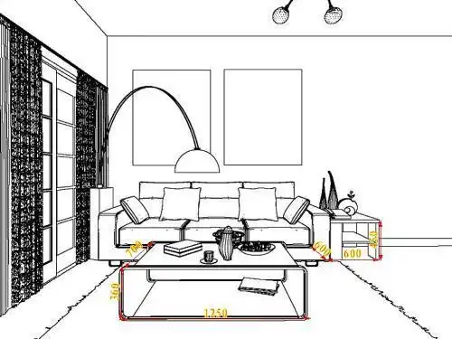 房子内部摆饰简笔画