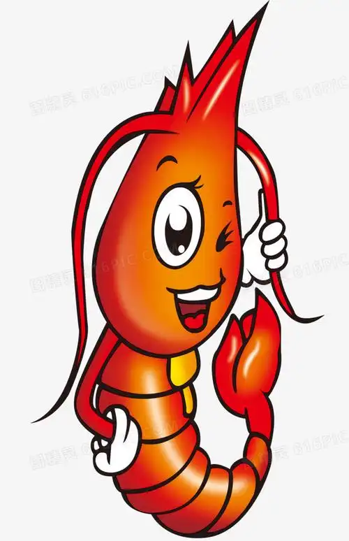 卡通小龙虾