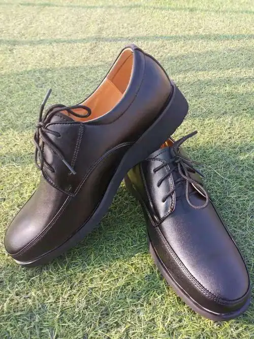 保安皮鞋男女款正装公安制式皮鞋公务办公室保安执勤低帮商务休闲皮鞋