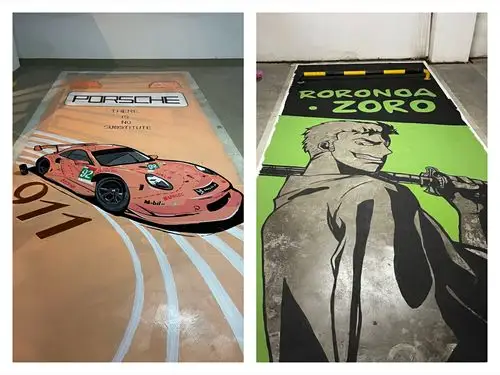 车位彩绘涂鸦为什么这么火市场需求如何我要怎么加盟车位彩绘涂鸦