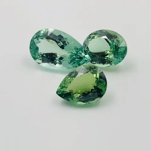 4x5 毫米椭圆形切面第1 质量天然绿色电气石松散宝石首饰