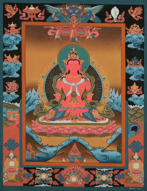 唐卡佛像之【无量寿佛】
