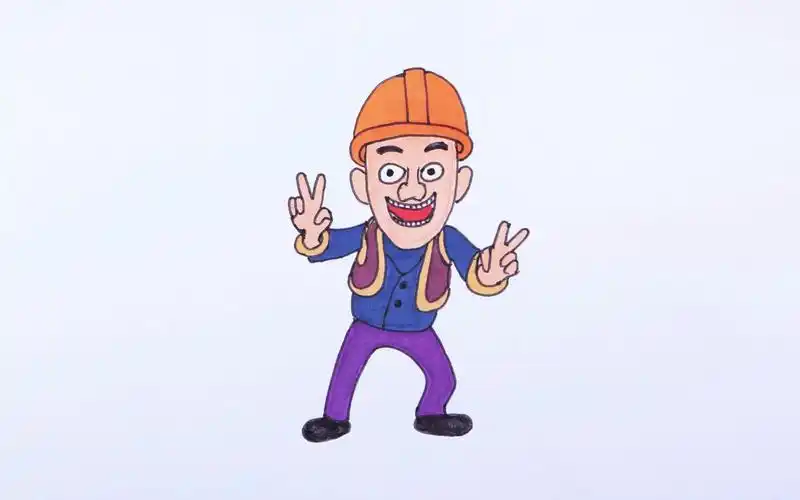 熊大,熊二,你们强哥回来了,光头强简笔画,熊出没手绘