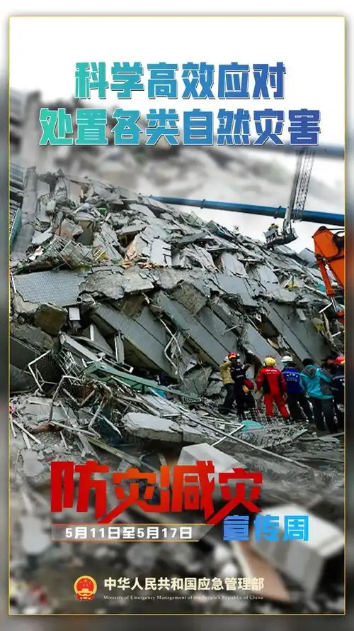 全国防灾减灾日防灾减灾宣传周主题海报