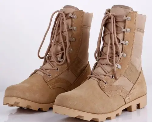 高品质的军队沙漠长靴的战斗