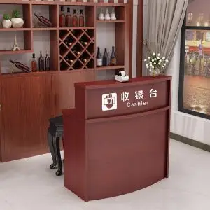饭店餐厅收银台柜台简约餐饮店接待台小型店铺前台火锅店小吧台桌