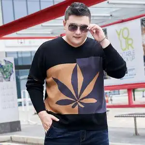 170-300斤加肥加大码毛衣胖子男装针织衫时尚青年宽松保暖上衣