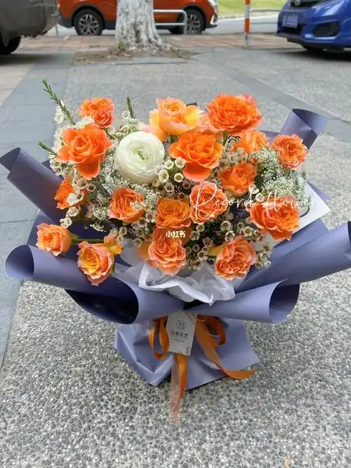 佛山桂城花店火灵鸟玫瑰花束