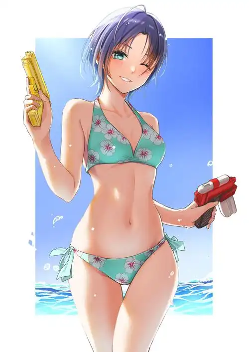 二次元# 来一场水枪大战吧