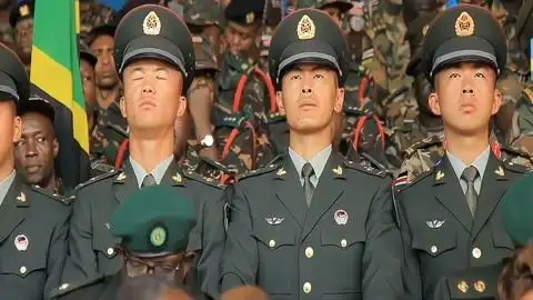 卢旺达的中国式阅兵,简直太霸气了!全中文口号