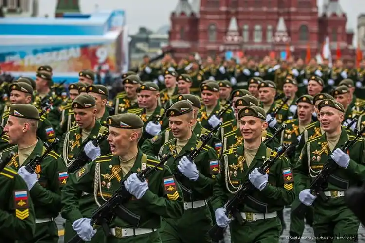 2017年俄罗斯胜利节阅兵式青年近卫军首次亮相
