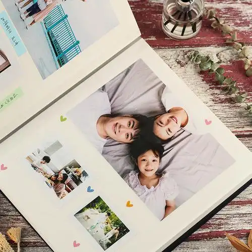 相册本纪念册diy手工家庭大容量粘贴式 影集 覆膜情侣宝宝自粘式 - 爱