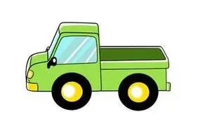 画教你一步一步画一辆大卡车教你画大卡车的简笔画教程 大货车简笔画