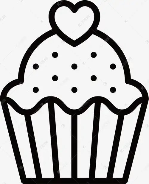 蛋糕简笔画漂亮