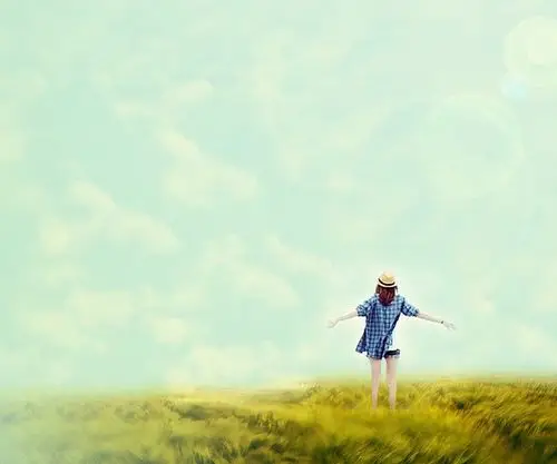 踮起脚尖远望,我希望能够看的更远一点潮流意境960x800安卓壁纸