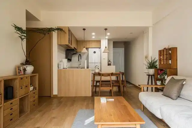 她的60㎡小家,因装修布置而走红,日式原木风真的很适合小户型
