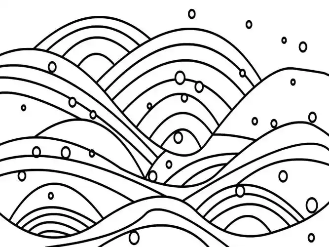 海浪的画法 海浪简笔画 海浪的画法视频-养娃家