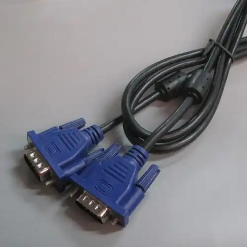 全铜15针双头屏蔽磁环公对公15米35投影仪显示器vga数据线普通32vga线