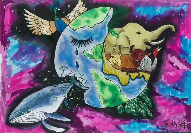 彩云杯中小学生绘画比赛小学组二等奖获奖作品展示1