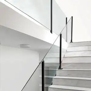 现代简约阳台钢化玻璃护栏网红楼梯扶手室内外阳台不锈钢栏杆立柱