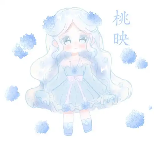 画了花卉的q版拟人78